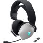Alienware AW725H Headset Bedraad en draadloos Hoofdband Gamen USB Type-C Bluetooth Zwart, Wit thumbnail