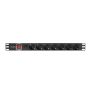 Lanberg PDU-PRO 19" Rack PDU 1U 7-voudig 16A (PDU-PRO-07E-0200-BK) thumbnail