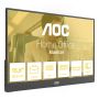 AOC 16T20E2 Draagbare televisie en monitoor Draagbare monitor Zwart 39,6 cm (15.6") LED 1920 x 1080 Pixels (16T20E2) thumbnail
