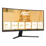 AOC B3 CU34B3E computer monitor 86,4 cm (34") 3440 x 1440 Pixels Wide Quad HD LED Zwart (CU34B3E) thumbnail