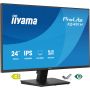 iiyama ProLite X2491H-B1 computer monitor 60,5 cm (23.8") 1920 x 1080 Pixels Full HD LCD Zwart (X2491H-B1) thumbnail