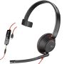 HP Poly Poly Blackwire C5210 USB-C - 5200 Series - Headset - On-Ear - kabelgebunden - 3,5 mm Stecker, USB-C (207587-201) (207587-201) thumbnail