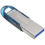 SanDisk Ultra Flair USB flash drive 32 GB USB Type-A 3.2 Gen 1 (3.1 Gen 1) Blauw, Zilver (SDCZ73-032G-G46B) thumbnail