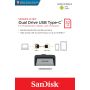 SanDisk Ultra Dual Drive USB Type-C USB flash drive 32 GB USB Type-A / USB Type-C 3.2 Gen 1 (3.1 Gen 1) Zwart, Zilver (SDDDC2-032G-G46) thumbnail