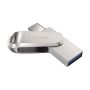 SanDisk Ultra Dual Drive Luxe USB flash drive 32 GB USB Type-A / USB Type-C 3.2 Gen 1 (3.1 Gen 1) Roestvrijstaal (SDDDC4-032G-G46) thumbnail