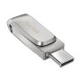 SanDisk Ultra Dual Drive Luxe USB flash drive 256 GB USB Type-A / USB Type-C 3.2 Gen 1 (3.1 Gen 1) Roestvrijstaal (SDDDC4-256G-G46) thumbnail