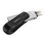 SanDisk SDIX60N-128G-GN6NE USB flash drive 128 GB 3.2 Gen 1 (3.1 Gen 1) Grijs, Zilver (SDIX60N-128G-GN6NE) thumbnail