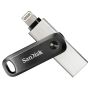 SanDisk SDIX60N-128G-GN6NE USB flash drive 128 GB 3.2 Gen 1 (3.1 Gen 1) Grijs, Zilver (SDIX60N-128G-GN6NE) thumbnail