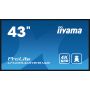 iiyama LH4354UHS-B1AG beeldkrant Digitale signage flatscreen 108 cm (42.5") LCD Wifi 500 cd/m² 4K Ultra HD Zwart Type processor Android 11 24/7 (LH4354UHS-B1AG) thumbnail
