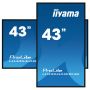 iiyama LH4354UHS-B1AG beeldkrant Digitale signage flatscreen 108 cm (42.5") LCD Wifi 500 cd/m² 4K Ultra HD Zwart Type processor Android 11 24/7 (LH4354UHS-B1AG) thumbnail
