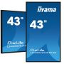 iiyama LH4354UHS-B1AG beeldkrant Digitale signage flatscreen 108 cm (42.5") LCD Wifi 500 cd/m² 4K Ultra HD Zwart Type processor Android 11 24/7 (LH4354UHS-B1AG) thumbnail