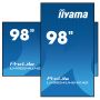 iiyama LH9854UHS-B1AG beeldkrant Digitale signage flatscreen 2,48 m (97.5") LCD Wifi 500 cd/m² 4K Ultra HD Zwart Type processor Android 11 24/7 (LH9854UHS-B1AG) thumbnail