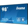 iiyama LH9854UHS-B1AG beeldkrant Digitale signage flatscreen 2,48 m (97.5") LCD Wifi 500 cd/m² 4K Ultra HD Zwart Type processor Android 11 24/7 (LH9854UHS-B1AG) thumbnail