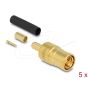 Delock SMB Stecker zum Crimpen RG-174/RG-316 met krimpslang (90040) thumbnail