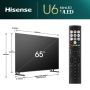 Hisense 65U6NQ 165,1 cm (65") 4K Ultra HD Smart TV Wifi Grijs 600 cd/m² (65U6NQ) thumbnail