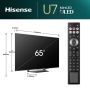 Hisense 65U7NQ 165,1 cm (65") 4K Ultra HD Smart TV Wifi Zwart 1500 cd/m² (65U7NQ) thumbnail