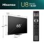 Hisense 65U8NQ 165,1 cm (65") 4K Ultra HD Smart TV Wifi Grijs 3000 cd/m² (65U8NQ) thumbnail