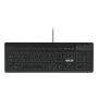 ASUS Smart Card Keyboard KU100 toetsenbord Thuis/Werk USB Zwart (90XB05E0-BKB010) thumbnail
