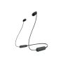 Sony WI-C100 Headset Draadloos In-ear Oproepen/muziek Bluetooth Zwart (WIC100B.CE7) thumbnail