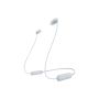Sony WI-C100 Headset Draadloos In-ear Oproepen/muziek Bluetooth Wit (WIC100W.CE7) thumbnail