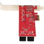 StarTech.com SATA PCIe Kaart, 10 Port PCIe SATA Uitbreidingskaart, 6Gbps, Low/Full Profile, Stacked SATA Connectors, ASM1062 Non-Raid, PCI Express naar SATA Converter/Adapter (10P6G-PCIE-SATA-CARD) thumbnail