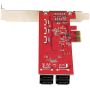StarTech.com SATA PCIe Kaart, 10 Port PCIe SATA Uitbreidingskaart, 6Gbps, Low/Full Profile, Stacked SATA Connectors, ASM1062 Non-Raid, PCI Express naar SATA Converter/Adapter (10P6G-PCIE-SATA-CARD) thumbnail