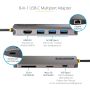 StarTech.com USB C Multiport Adapter, 4K 60Hz HDMI Video, 3 Port 5Gbps USB-A Hub, 100W USB Power Delivery Pass-Through, GbE, SD/MicroSD, 30cm Kabel, Travel Dock, Laptop Docking Station (115B-USBC-MULTIPORT) thumbnail