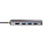 StarTech.com USB C Multiport Adapter, 4K 60Hz HDMI Video, 3 Port 5Gbps USB-A Hub, 100W USB Power Delivery Pass-Through, GbE, SD/MicroSD, 30cm Kabel, Travel Dock, Laptop Docking Station (115B-USBC-MULTIPORT) thumbnail