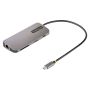 StarTech.com USB C Multiport Adapter, 4K 60Hz HDMI Video, 3 Port 5Gbps USB-A Hub, 100W USB Power Delivery Pass-Through, GbE, SD/MicroSD, 30cm Kabel, Travel Dock, Laptop Docking Station (115B-USBC-MULTIPORT) thumbnail