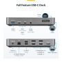 StarTech.com USB-C Triple Monitor Docking Station - HDMI/DP Triple 4k USB-C Dock - 5x USB Hub - GbE - 100W PD - Universeel Multi Monitor Docking Station - Thunderbolt 3/4 Compatibel (116E-USBC-DOCK) thumbnail