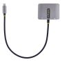 StarTech.com USB C HDMI VGA Adapter, USB C Multiport Video Adapter met HDMI, VGA en 3.5mm Audio, HDMI 4K 60Hz HDR, 100W PD 3.0, Thunderbolt 3/4 Compatibel, USB C Travel Adapter (122-USBC-HDMI-4K-VGA) thumbnail