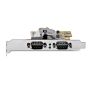 StarTech.com 2-Port PCI Express Seriële Interface Kaart, Dual Port PCIe naar RS232 (DB9) Seriële Kaart, 16C1050 UART, Low/Full Profile Beugels, COM Retentie, Voor Windows/Linux (21050-PC-SERIAL-LP) thumbnail