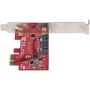 StarTech.com SATA PCIe Kaart, 2 Port PCIe SATA Uitbreidingskaart, 6Gbps, Full/Low Profile, PCI Express naar SATA Adapter/Controller, ASM1061 Non-Raid, PCIe naar SATA Converter (2P6G-PCIE-SATA-CARD) thumbnail