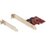 StarTech.com SATA PCIe Kaart - 2 Port PCIe SATA Uitbreidingskaart - 6Gbps - Full/Low Profile - PCI Express naar SATA Adapter/Controller - ASM1062R SATA RAID - PCIe naar SATA Converter (2P6GR-PCIE-SATA-CARD) thumbnail
