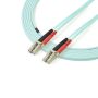 StarTech.com 3m LC/UPC naar LC/UPC OM4 Multimode Glasvezel Netwerkkabel, 50/125µm LOMMF/VCSEL Zipcord Fiber, 100G Netwerken, Low Insertion Loss, LSZH Fiber Patch Kabel (450FBLCLC3) thumbnail