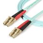 StarTech.com 5m LC/UPC naar LC/UPC OM4 Multimode Glasvezel Netwerkkabel, 50/125µm LOMMF/VCSEL Zipcord Fiber, 100G Netwerken, Low Insertion Loss, LSZH Fiber Patch Kabel (450FBLCLC5) thumbnail