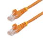 StarTech.com Cat5e Ethernet netwerkkabel met snagless RJ45 connectors UTP kabel 0,5m oranje (45PAT50CMOR) thumbnail