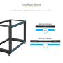 StarTech.com 4-Post 12U Mobiel Open Frame Server Rack, 19" Patchkast met Wielen en 4 Stijlen, Open Serverkast met Verstelbare Diepte voor Computer / AV / Netwerk Apparatuur - Wielen, Stelvoeten of Vloermontage (4POSTRACK12U) thumbnail