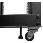 StarTech.com 4-Post 12U Mobiel Open Frame Server Rack, 19" Patchkast met Wielen en 4 Stijlen, Open Serverkast met Verstelbare Diepte voor Computer / AV / Netwerk Apparatuur - Wielen, Stelvoeten of Vloermontage (4POSTRACK12U) thumbnail