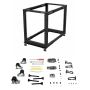 StarTech.com 4-Post 15U Mobiel Open Frame Server Rack, 19" Patchkast met Wielen en 4 Stijlen, Open Serverkast met Verstelbare Diepte voor Computer / AV / Netwerk Apparatuur - Wielen, Stelvoeten of Vloermontage (4POSTRACK15U) thumbnail