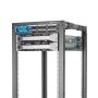 StarTech.com 25U open-frame server rack kast met 4 stijlen met instelbare diepte incl. zwenkwielen/stelpoten en kabelhaken (4POSTRACK25U) thumbnail