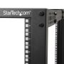 StarTech.com 25U open-frame server rack kast met 4 stijlen met instelbare diepte incl. zwenkwielen/stelpoten en kabelhaken (4POSTRACK25U) thumbnail