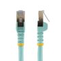 StarTech.com 2m aqua Cat6a Ethernet netwerkkabel shielded (STP) Cat6a patchkabel Cat 6a (6ASPAT2MAQ) thumbnail