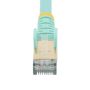 StarTech.com 0,5m aqua Cat6a Ethernet netwerkkabel shielded (STP) Cat6a patchkabel Cat 6a (6ASPAT50CMAQ) thumbnail