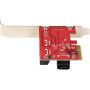 StarTech.com SATA PCIe Kaart, 6 Port PCIe SATA Uitbreidingskaart, 6Gbps, Low Profile Bracket, Stacked SATA Connectors, ASM1166 Non-Raid, PCI Express naar SATA Converter (6P6G-PCIE-SATA-CARD) thumbnail