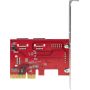 StarTech.com SATA PCIe Kaart, 6 Port PCIe SATA Uitbreidingskaart, 6Gbps, Low Profile Bracket, Stacked SATA Connectors, ASM1166 Non-Raid, PCI Express naar SATA Converter (6P6G-PCIE-SATA-CARD) thumbnail