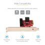 StarTech.com SATA PCIe Kaart, 6 Port PCIe SATA Uitbreidingskaart, 6Gbps, Low Profile Bracket, Stacked SATA Connectors, ASM1166 Non-Raid, PCI Express naar SATA Converter (6P6G-PCIE-SATA-CARD) thumbnail