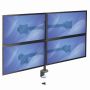StarTech.com Quad Monitor Arm voor VESA Schermen tot 27" (8kg), 2x2 Configuratie, Verstelbare Hoogte, Scharnierende Monitorsteun met Verticale Arm, Draaien/Kantelen/Zwenken, Bureauklem/Doorvoertule (ARMQUAD) thumbnail