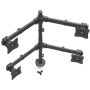 StarTech.com Quad Monitor Arm voor VESA Schermen tot 27" (8kg), 2x2 Configuratie, Verstelbare Hoogte, Scharnierende Monitorsteun met Verticale Arm, Draaien/Kantelen/Zwenken, Bureauklem/Doorvoertule (ARMQUAD) thumbnail