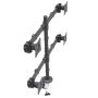 StarTech.com Quad Monitor Arm voor VESA Schermen tot 27" (8kg), 2x2 Configuratie, Verstelbare Hoogte, Scharnierende Monitorsteun met Verticale Arm, Draaien/Kantelen/Zwenken, Bureauklem/Doorvoertule (ARMQUAD) thumbnail